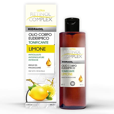 Aceite corporal anticelulítico limón