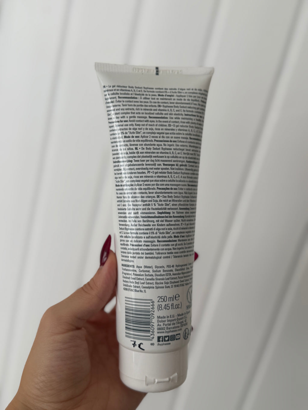 Crema corporal reductora