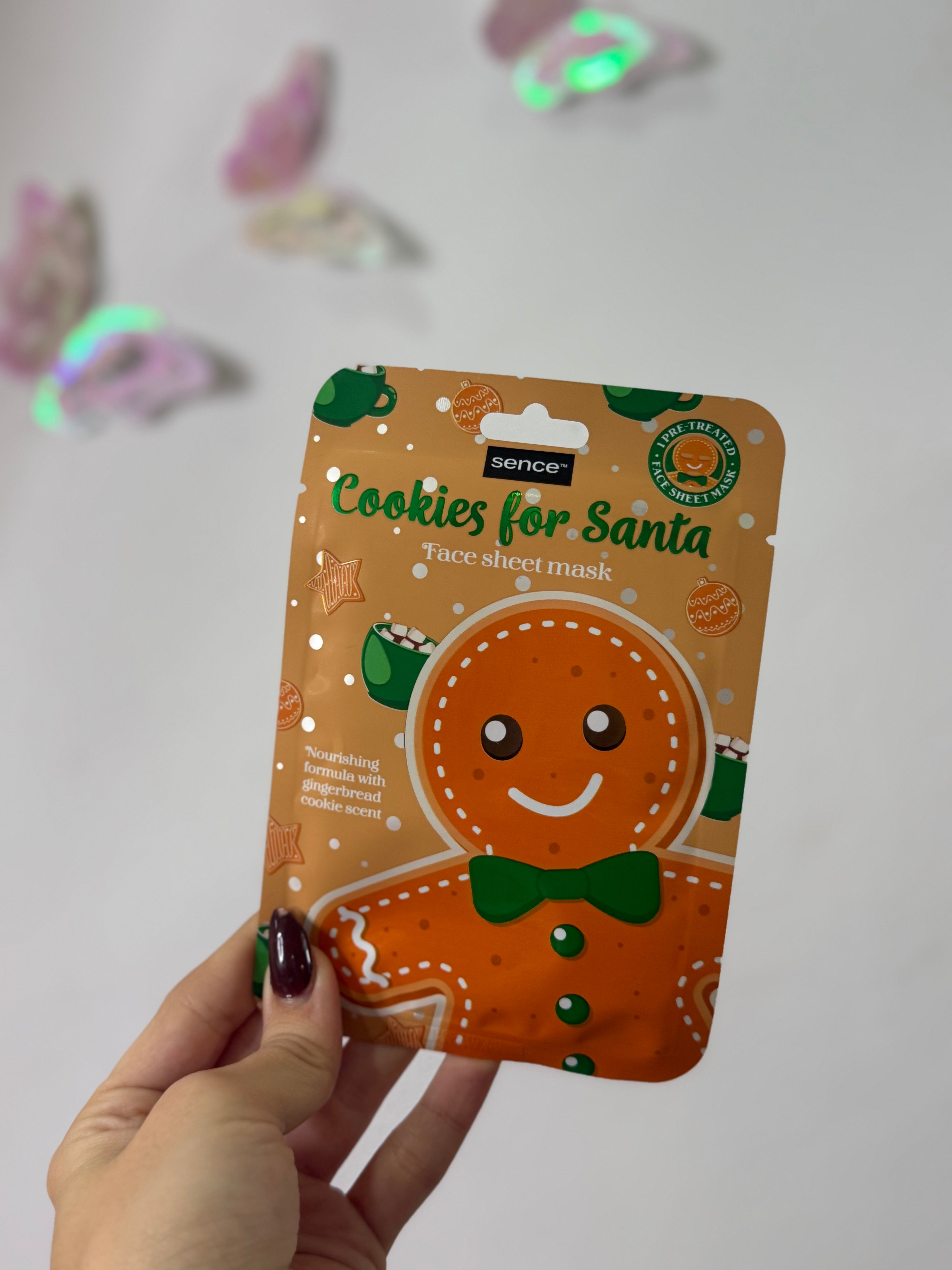 Mascarilla facial Navidad