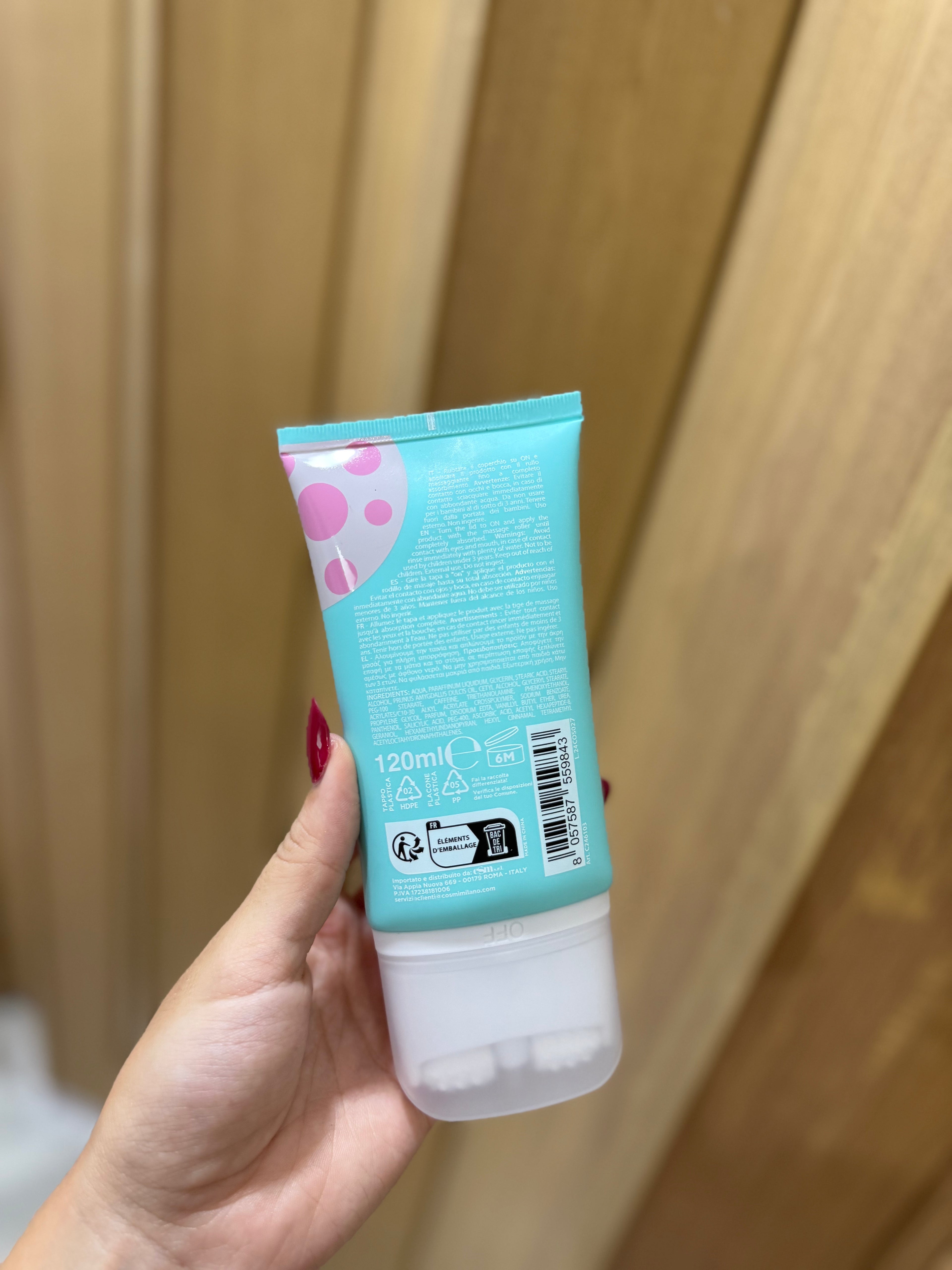 Crema anticelulítica con masajeador