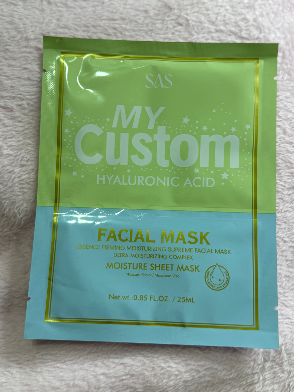 Mascarilla facial doble ácido hialurónico