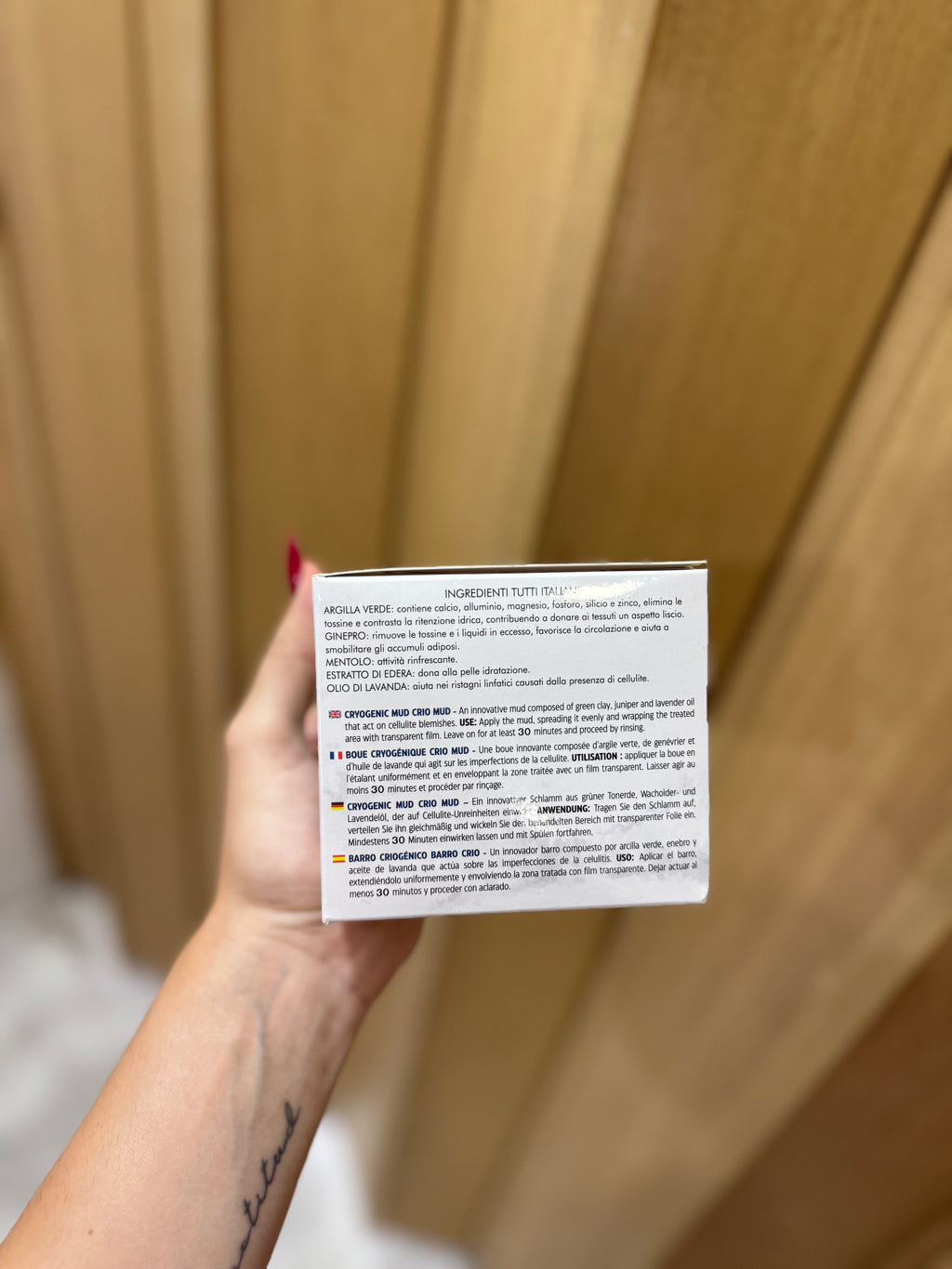 Mascarilla corporal anticelulitica