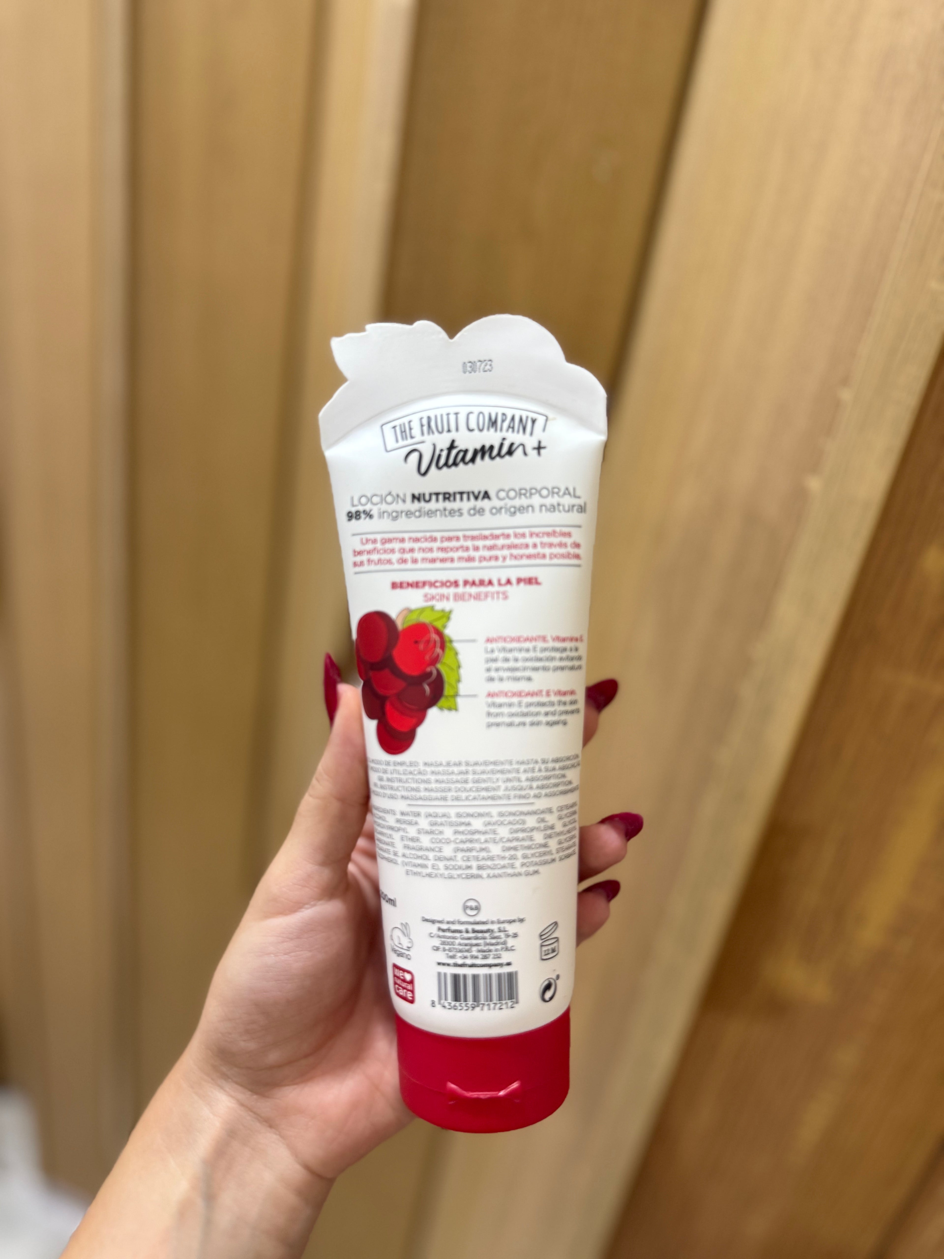 Crema corporal antioxidante