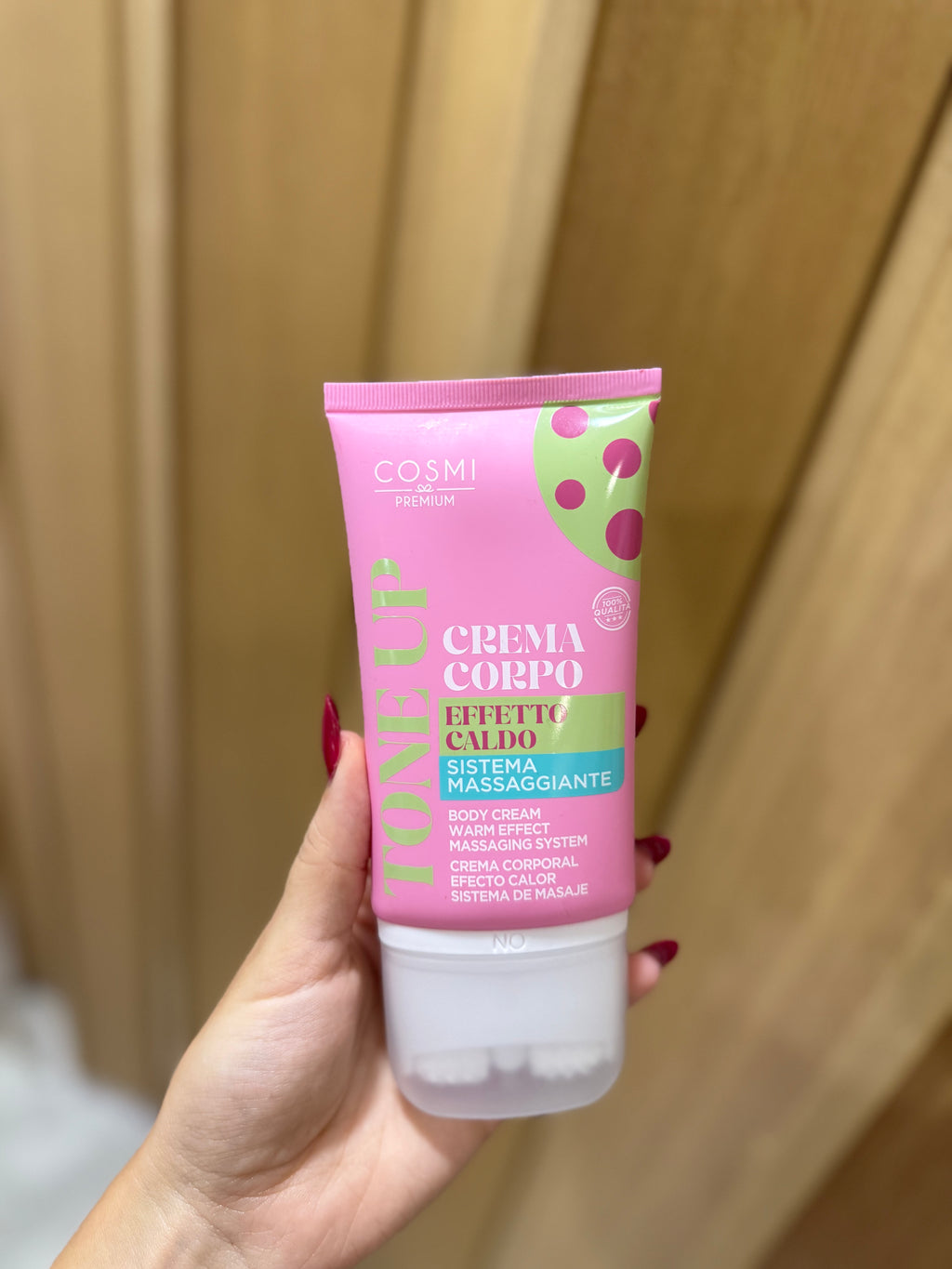 Crema corporal masaje efecto calor