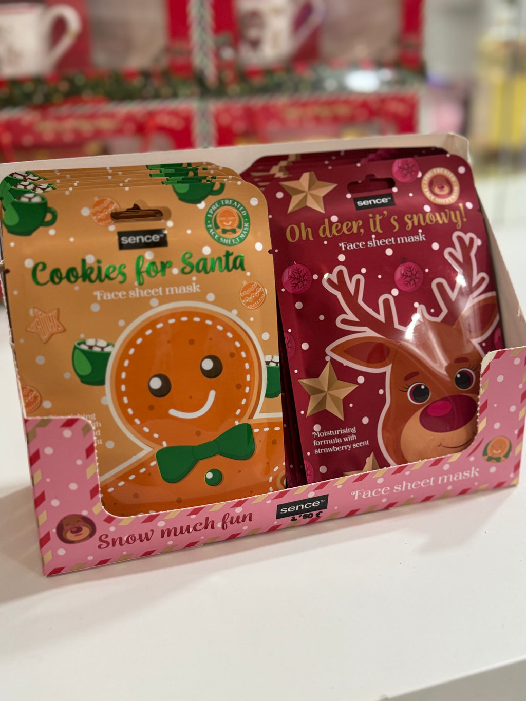 Mascarilla facial Navidad