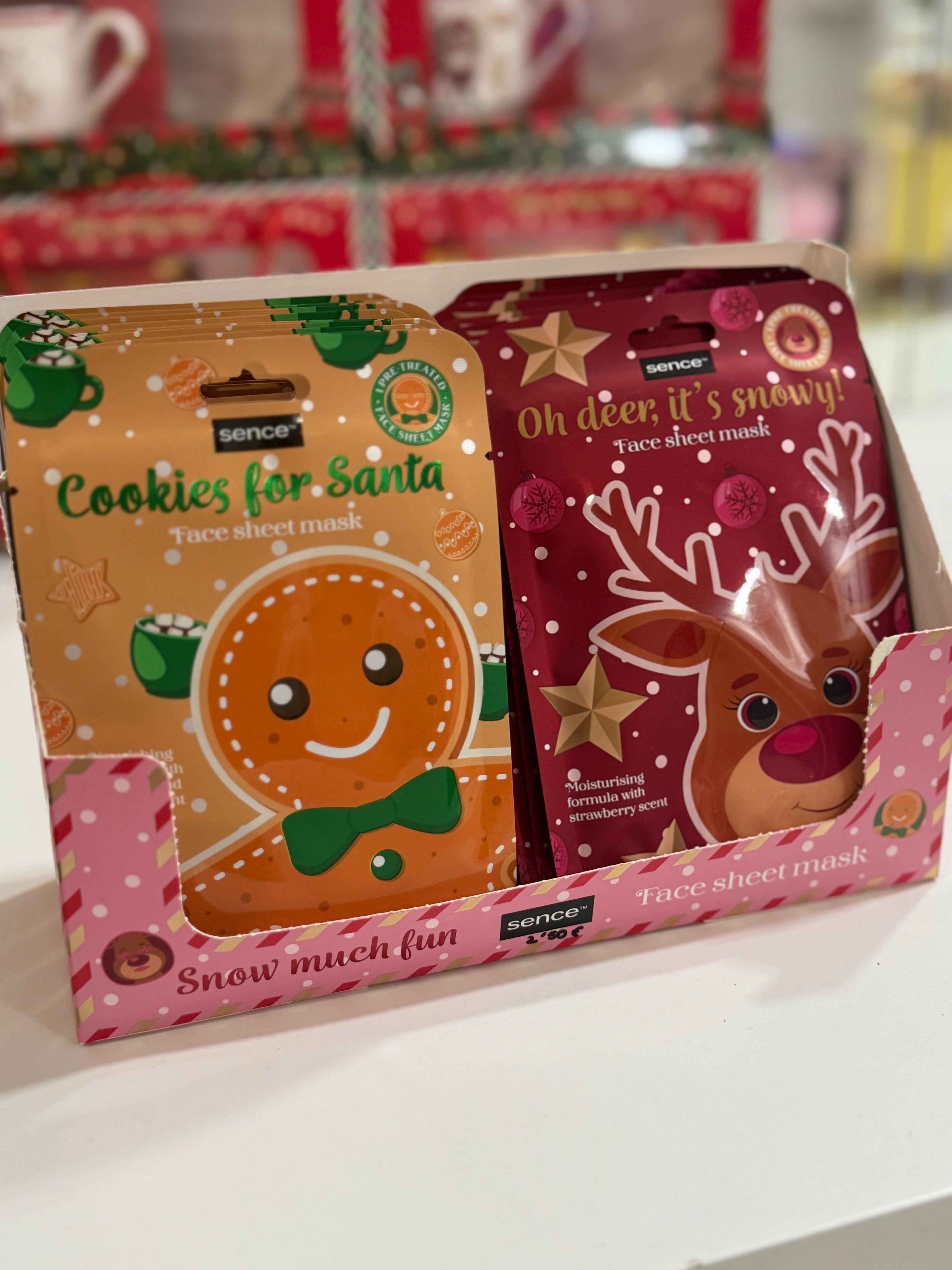 Mascarilla facial Navidad