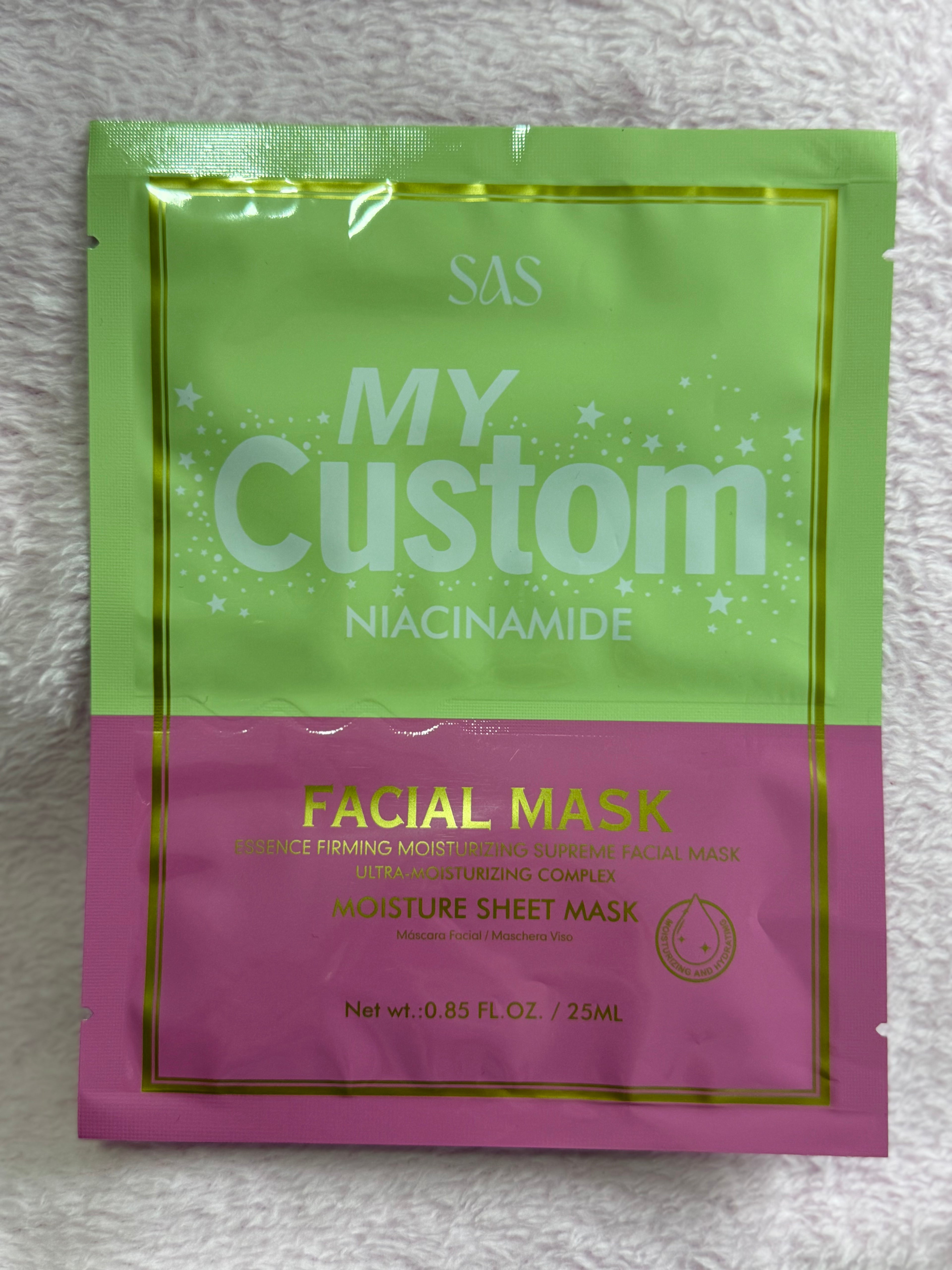 Mascarilla facial doble niacinamide