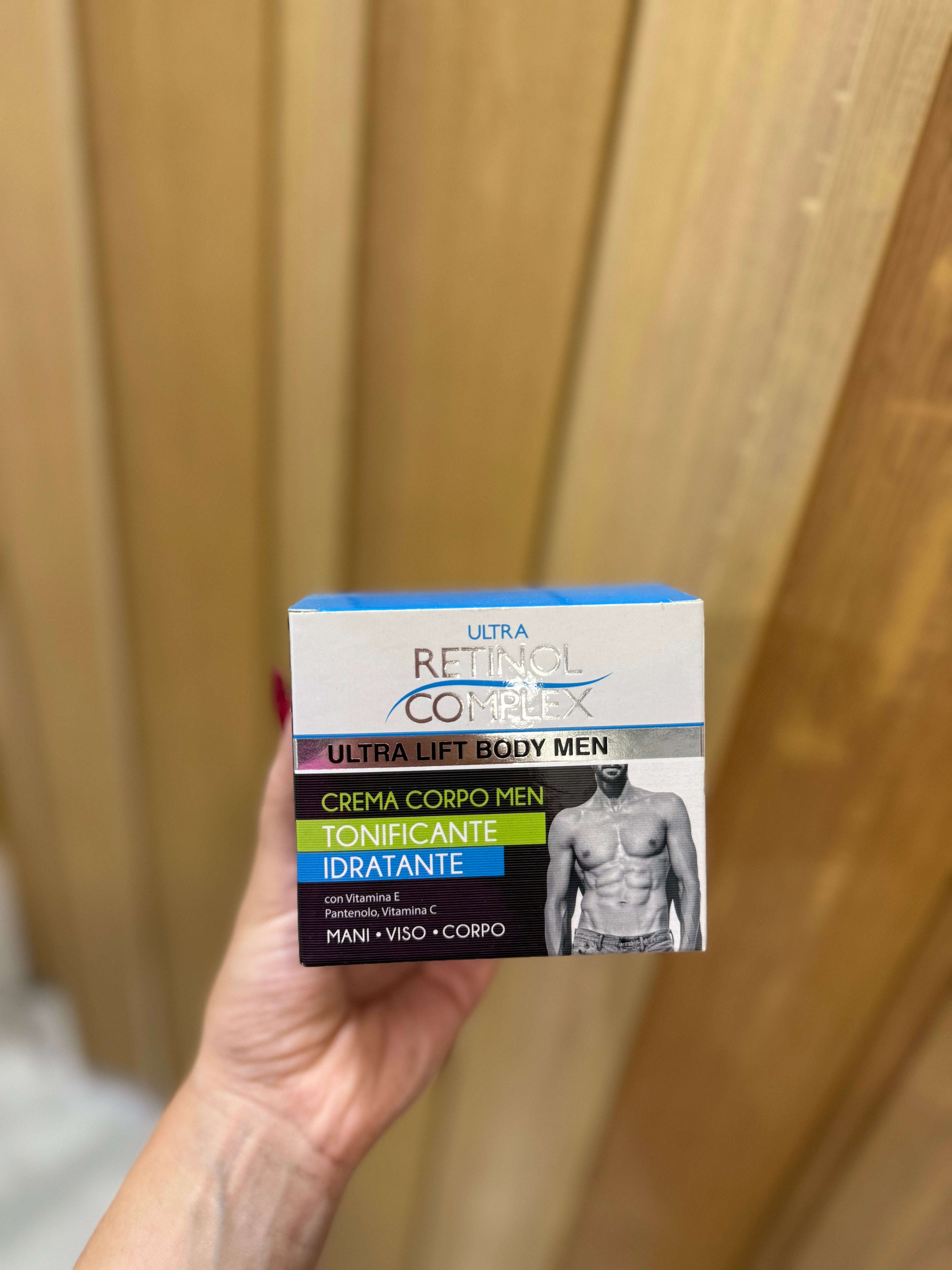 Crema corporal tonificante Hombre