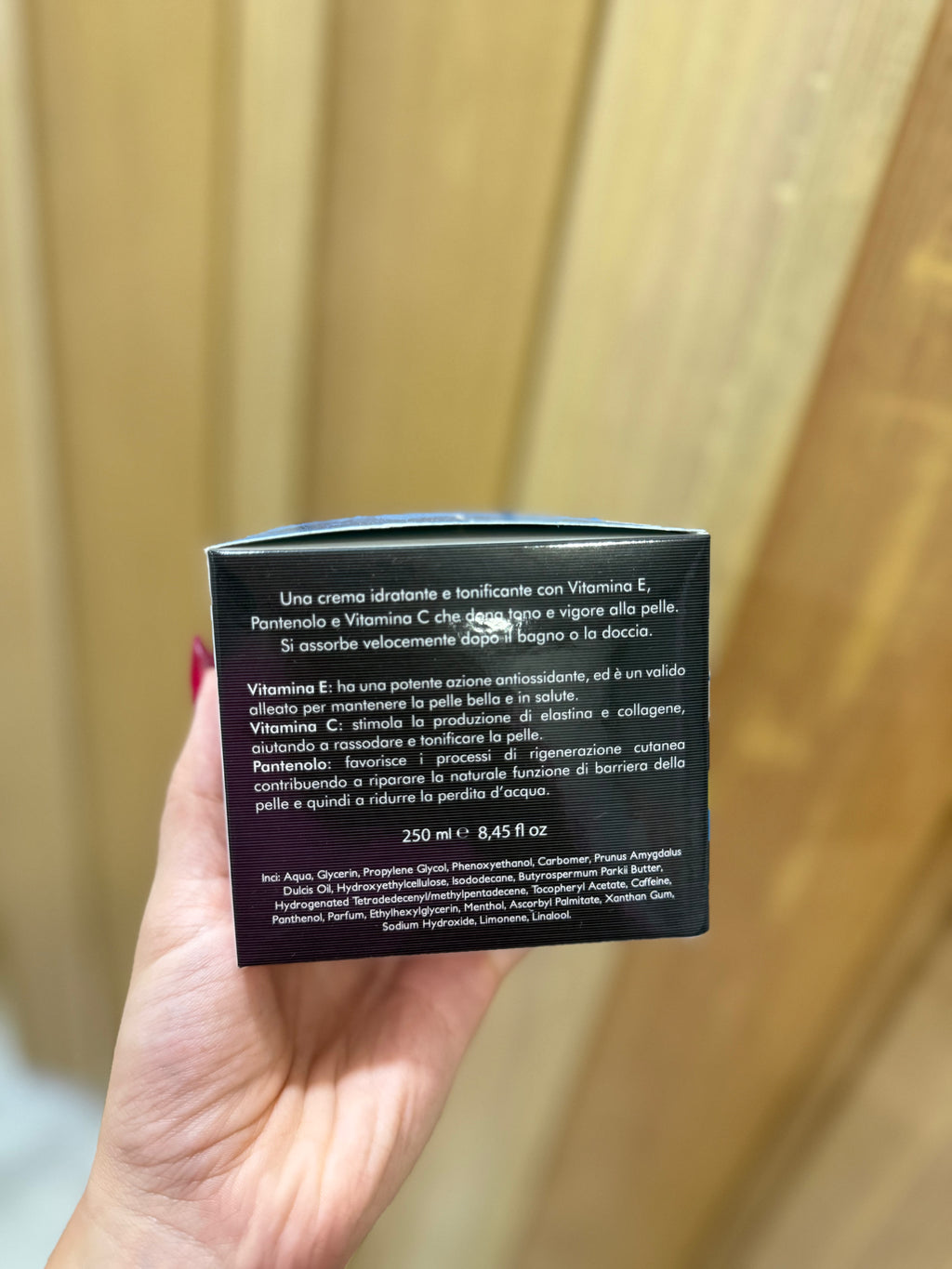 Crema corporal tonificante Hombre