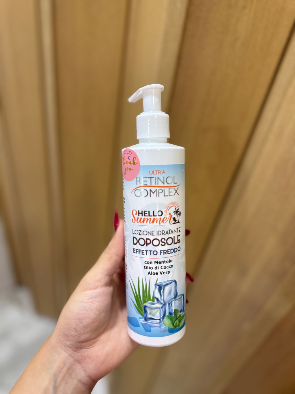 Aftersun efecto frío