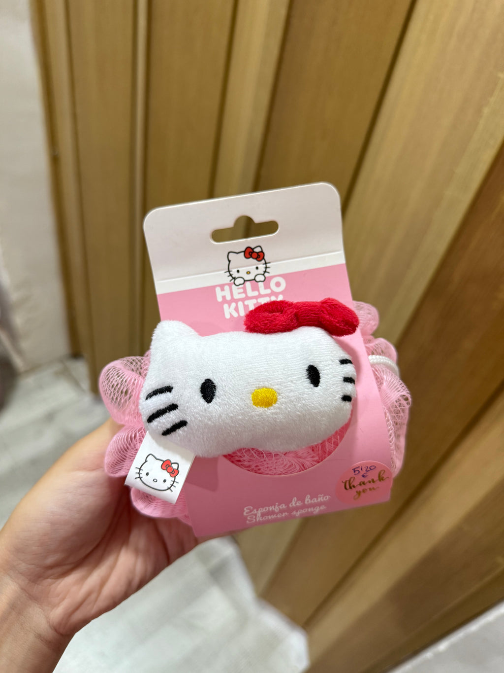 Esponja exfoliante Hello Kitty