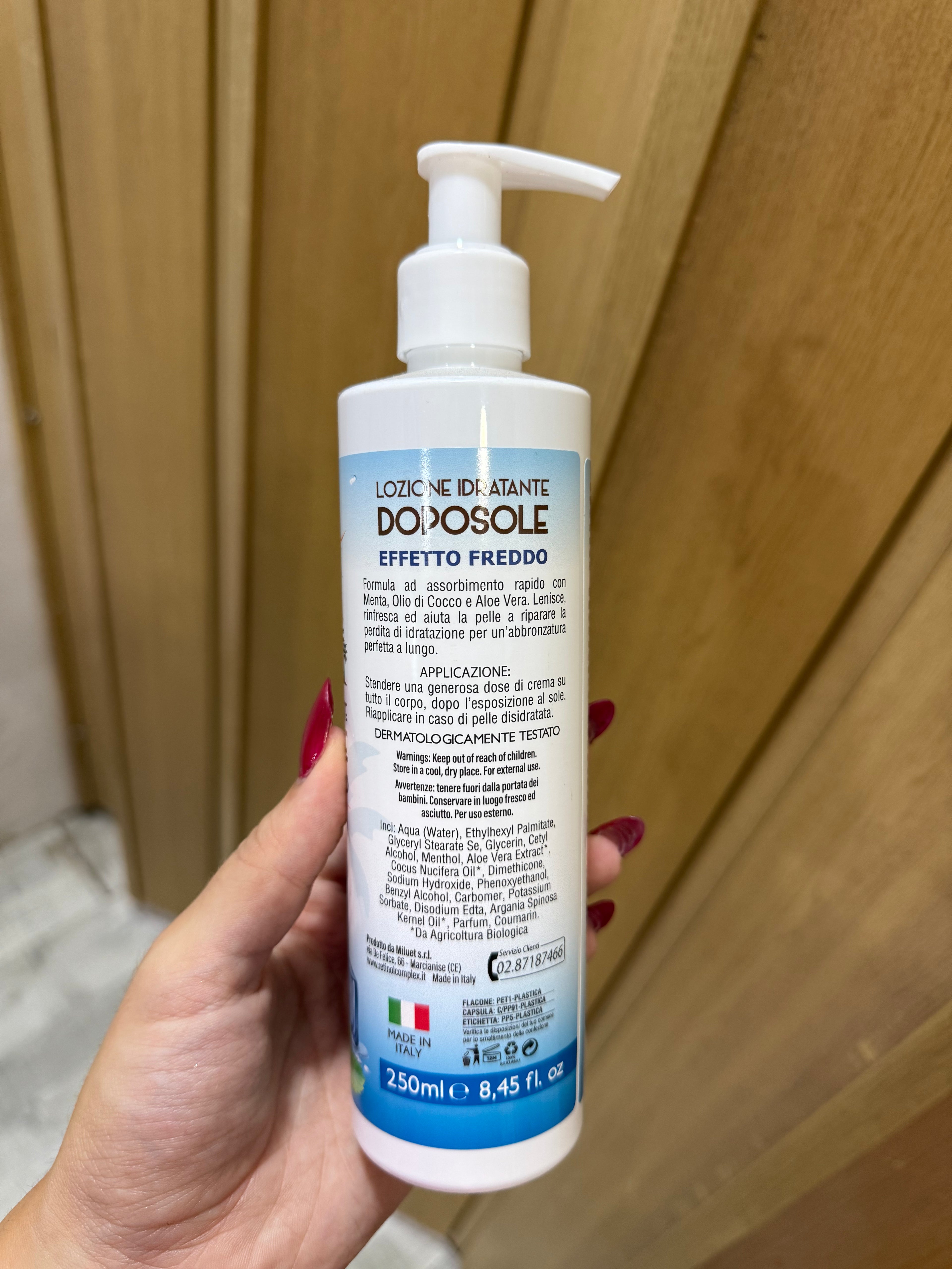 Aftersun efecto frío