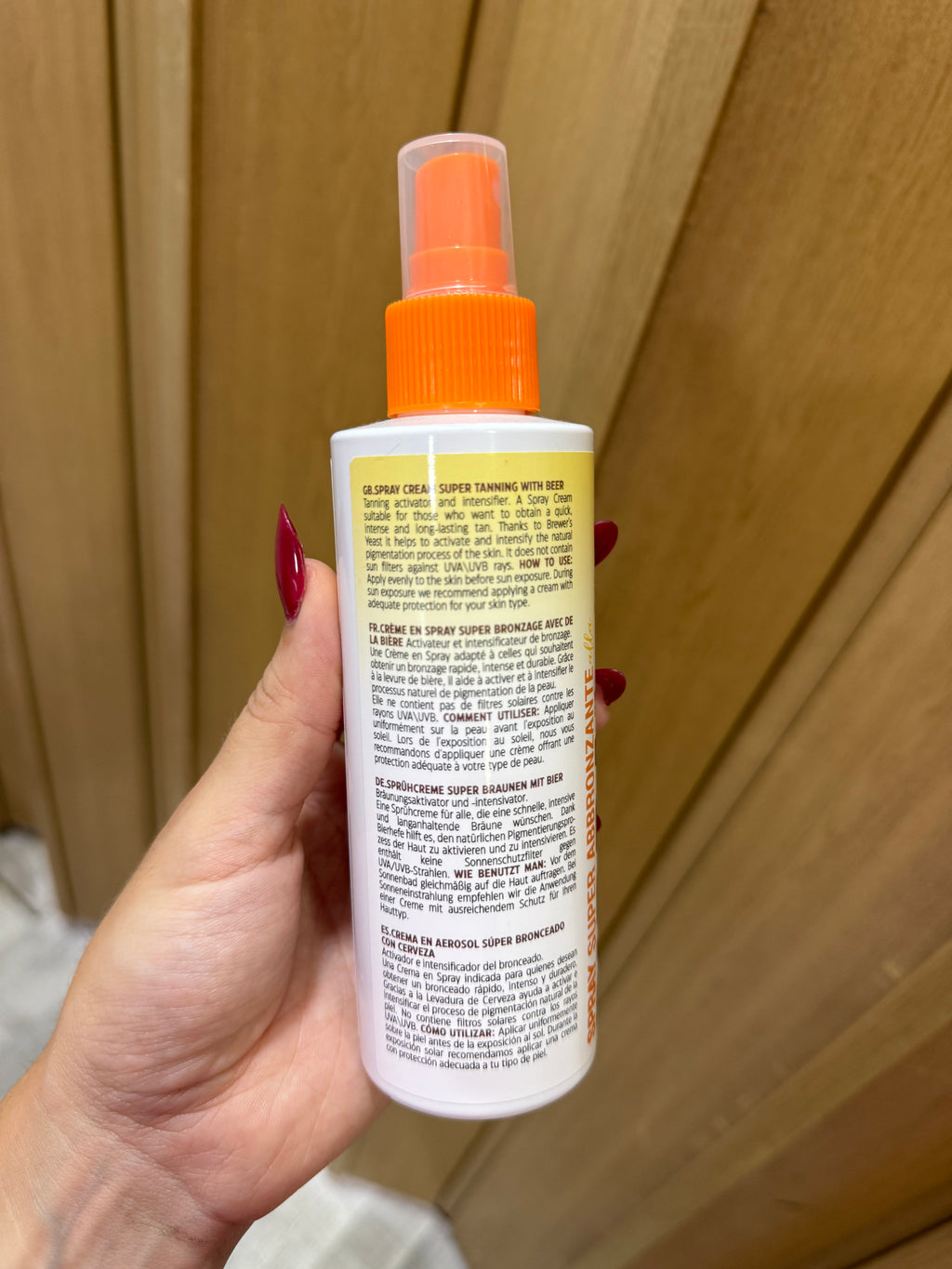 Bronceador cerveza